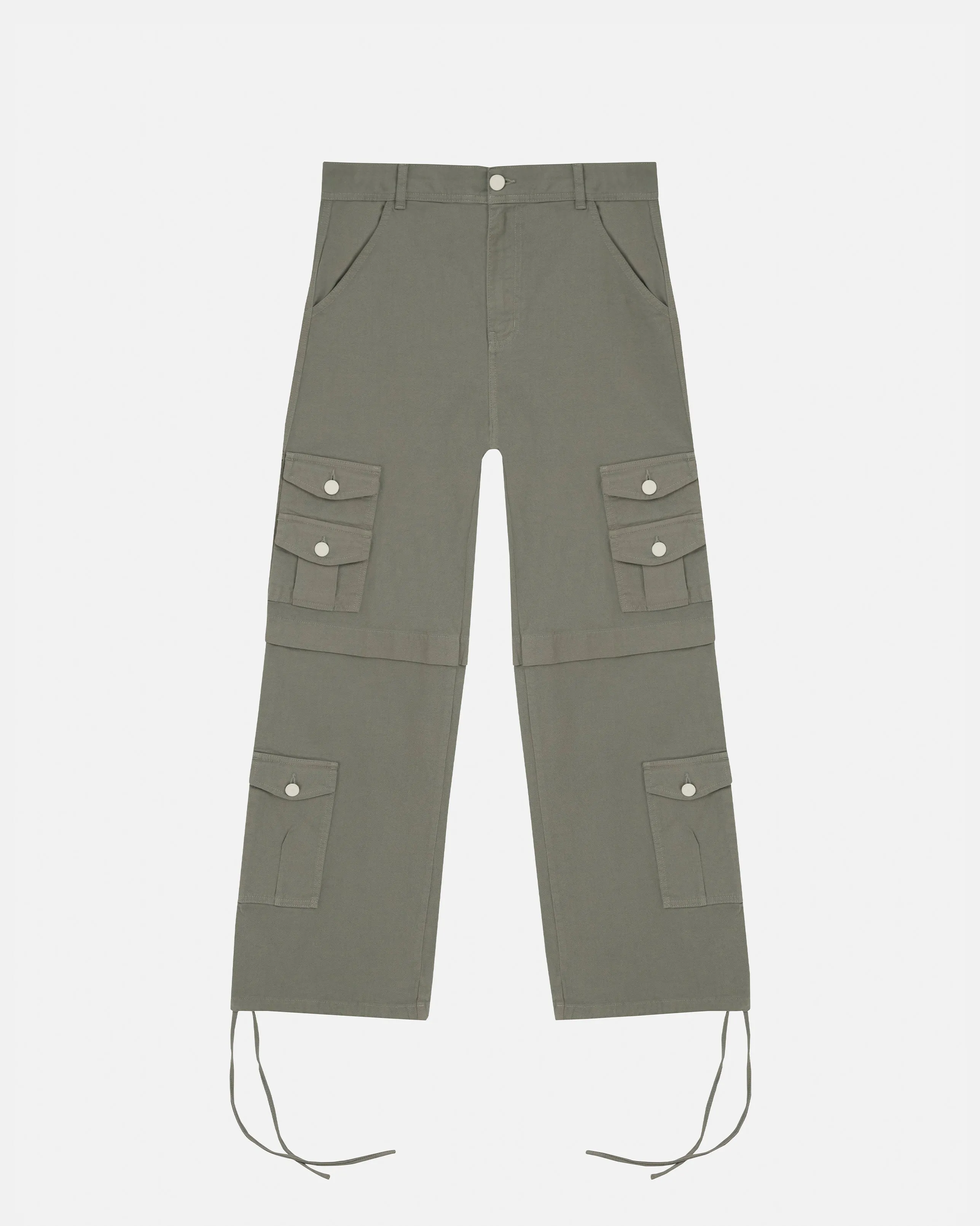 Green Riviera Wide-Leg Cargo Pants