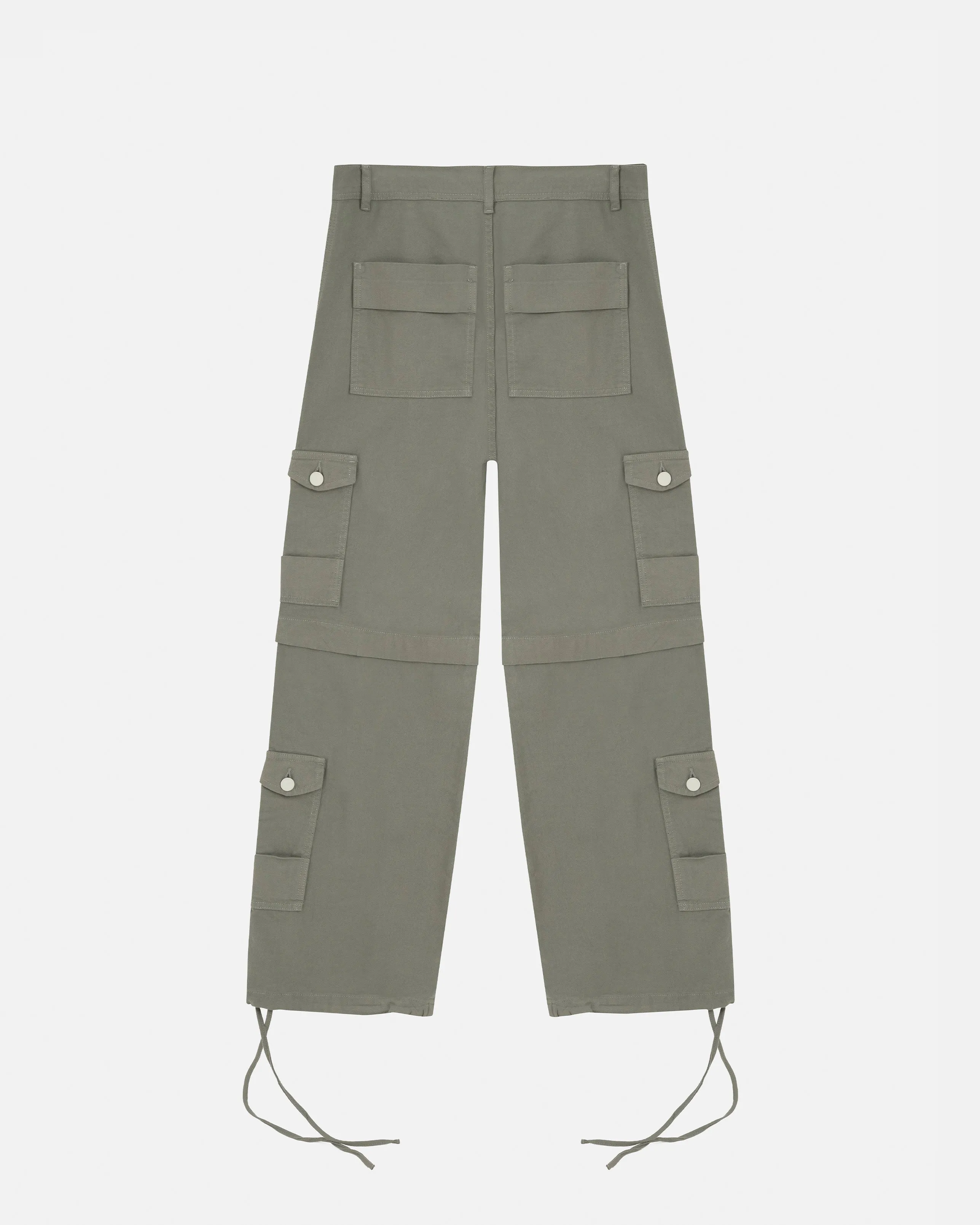Green Riviera Wide-Leg Cargo Pants