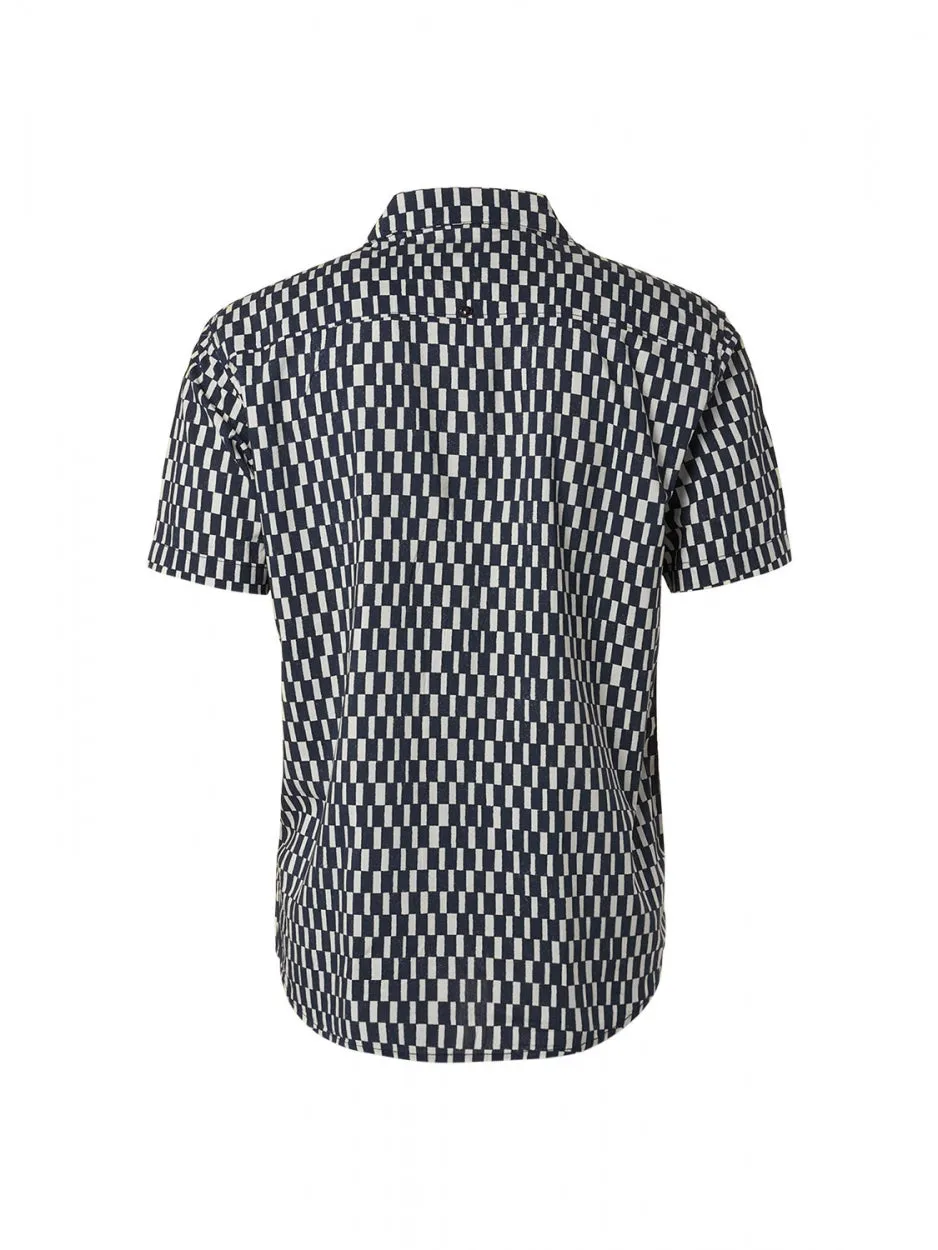 Shirt Short Sleeve Resort Collar Allover Printed | Night