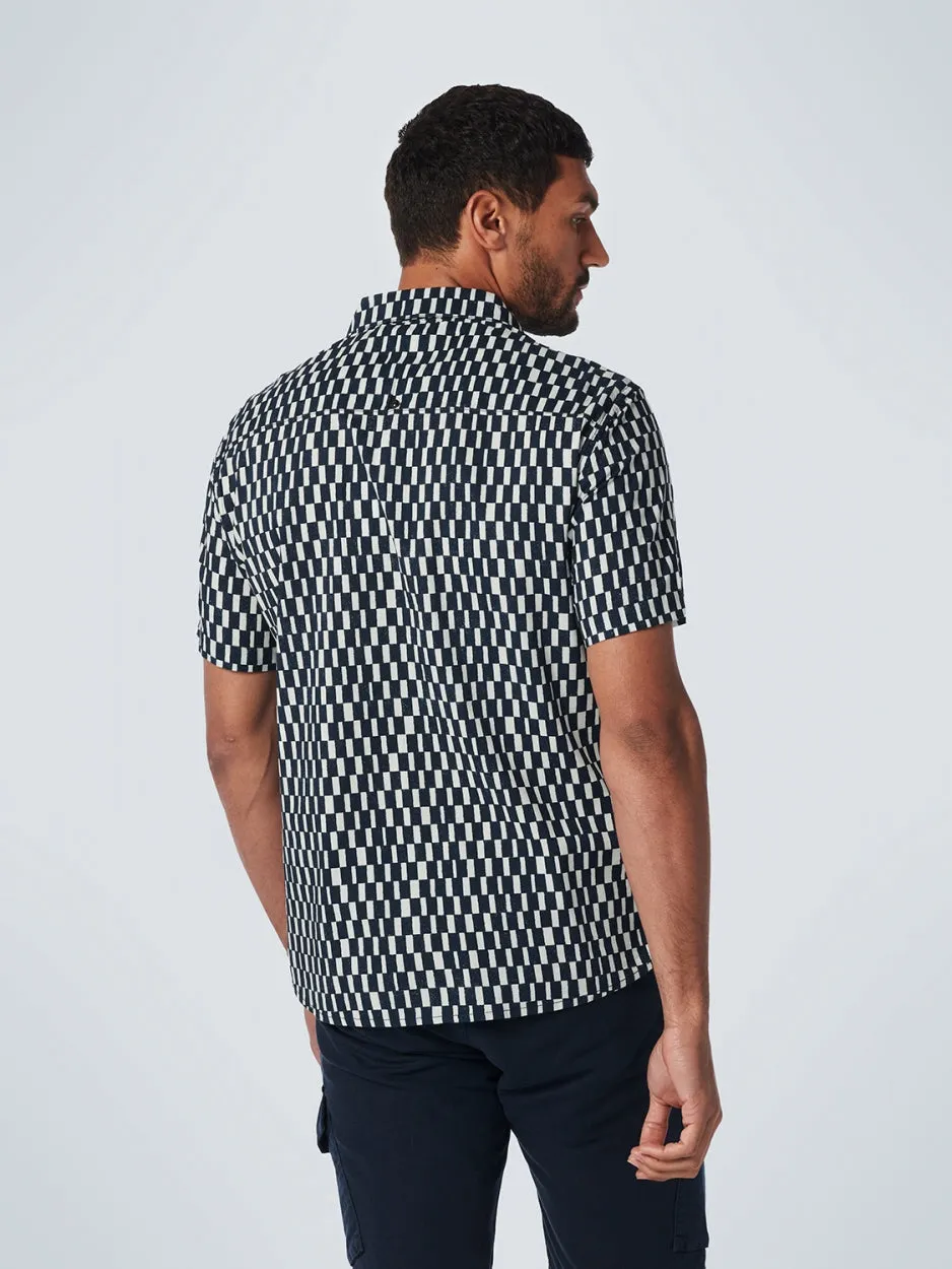 Shirt Short Sleeve Resort Collar Allover Printed | Night