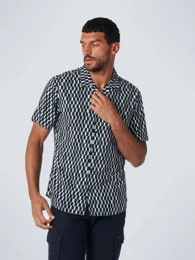 Shirt Short Sleeve Resort Collar Allover Printed | Night