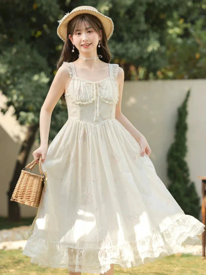 Shoulder Ruffled Ruffled Floral Lace Dress Print Jacket Romantic