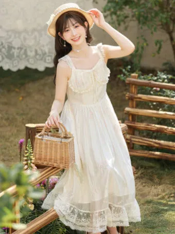 Shoulder Ruffled Ruffled Floral Lace Dress Print Jacket Romantic