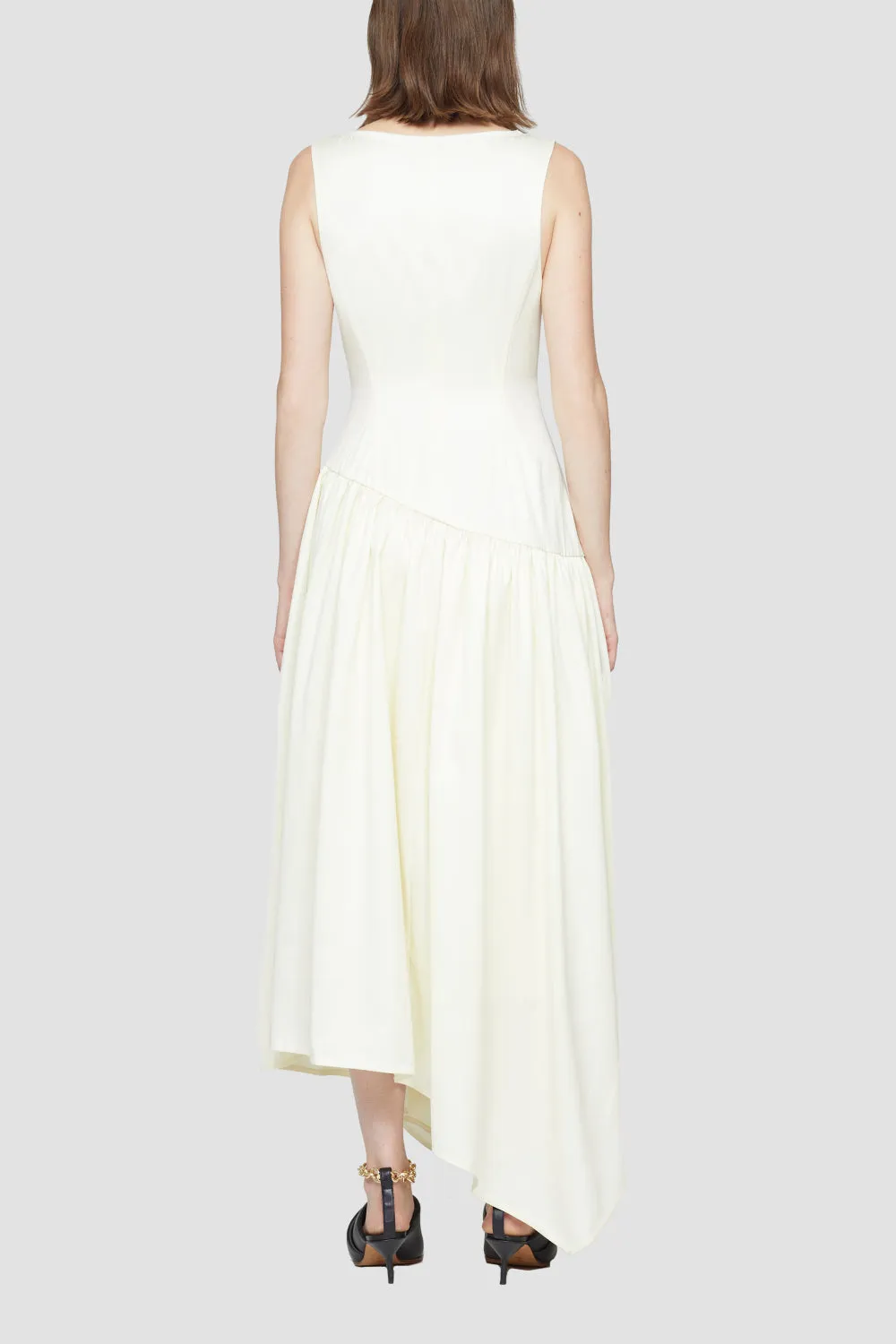 Sleeveless Plunge V-neck Dress