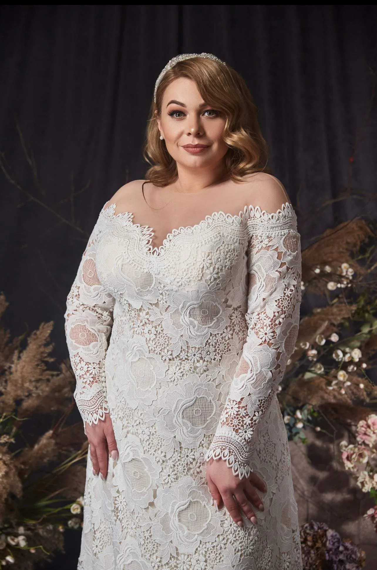 Snowy White Wedding Dress