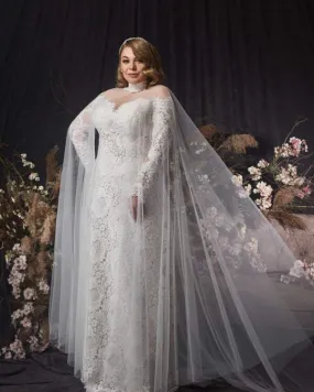 Snowy White Wedding Dress