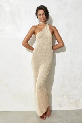Solid Color Slim Fit Halter Neck Sleeveless Knit Dress