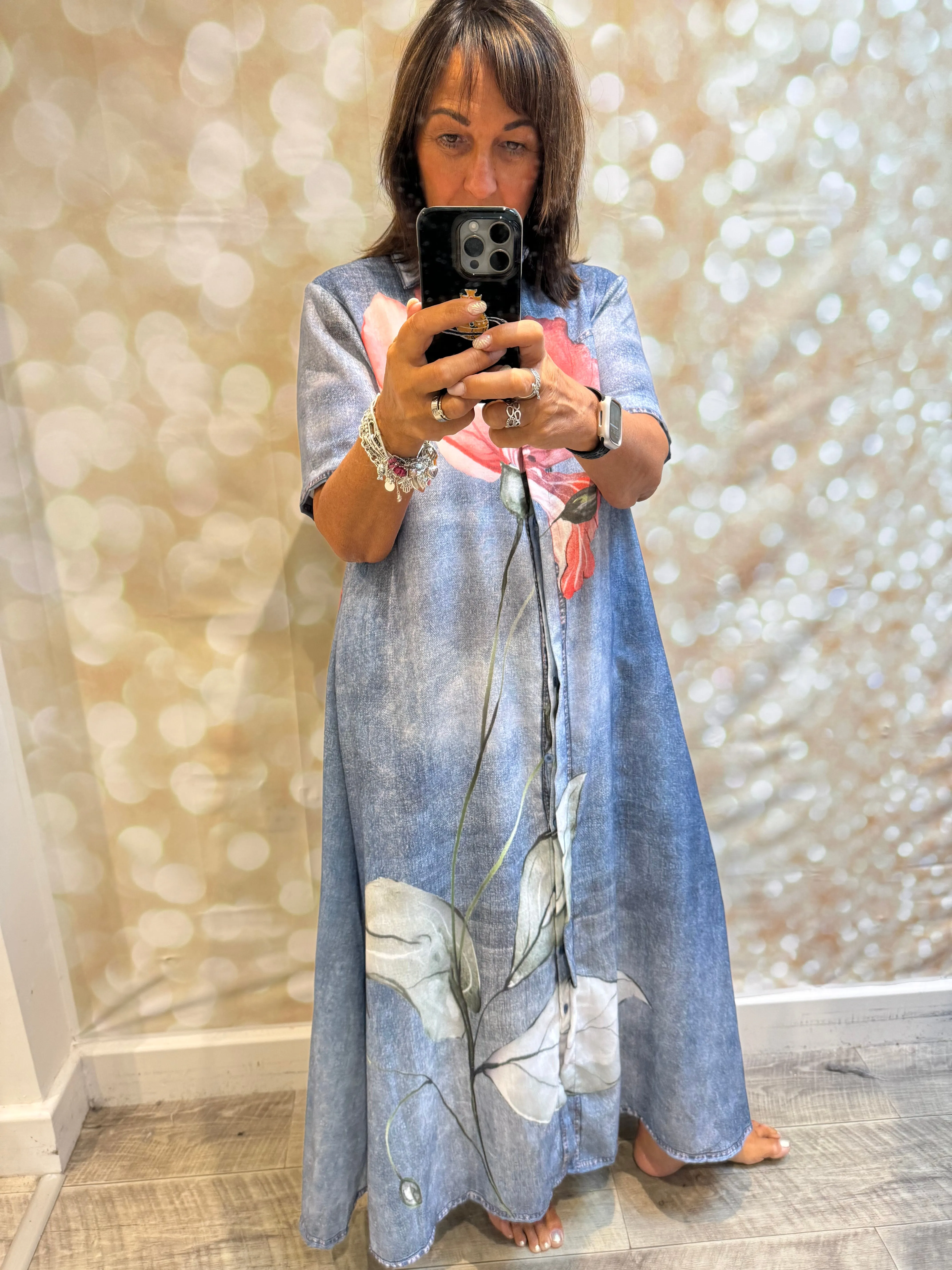 Studio Denim Floral shirt/dress