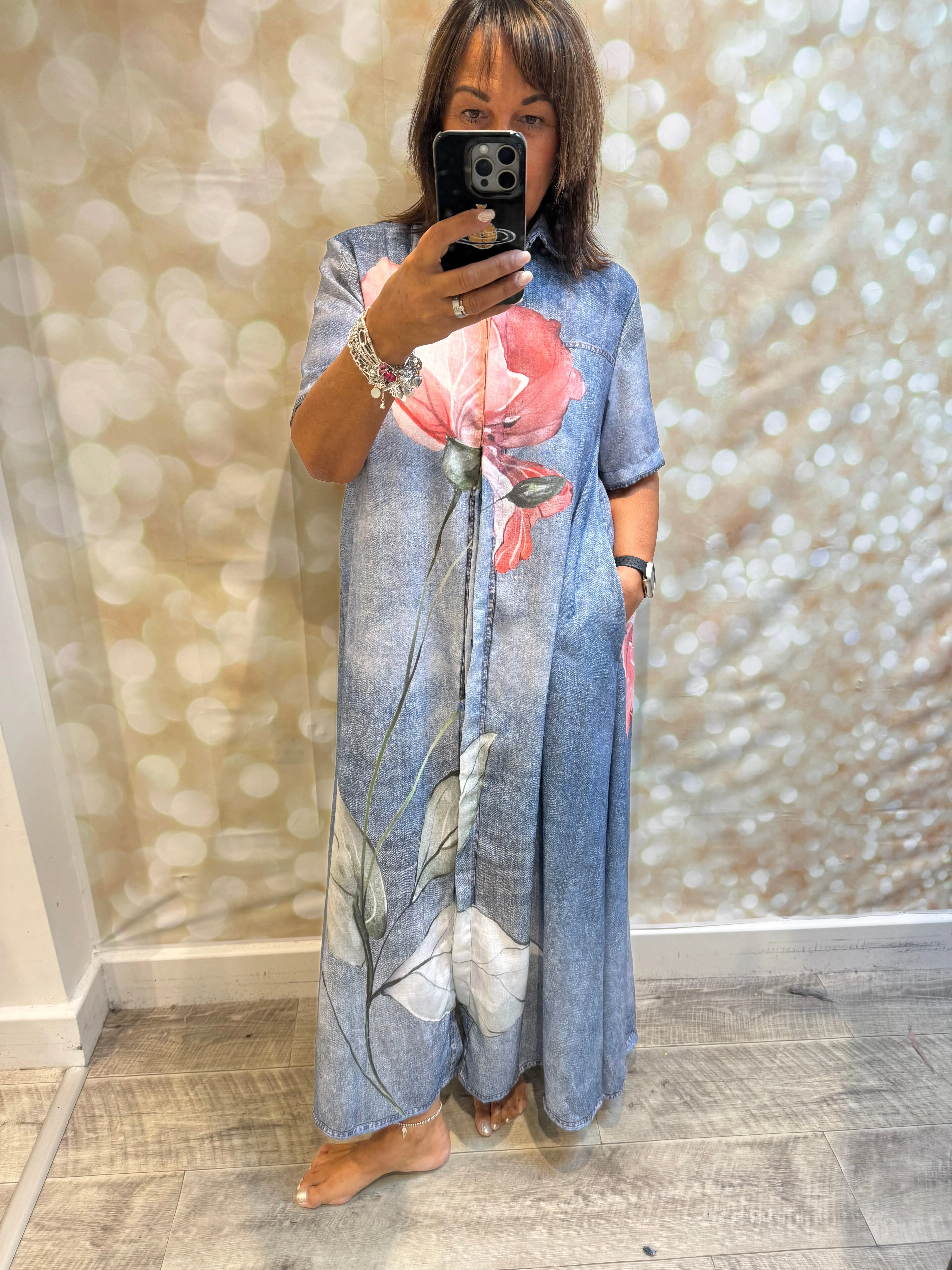 Studio Denim Floral shirt/dress