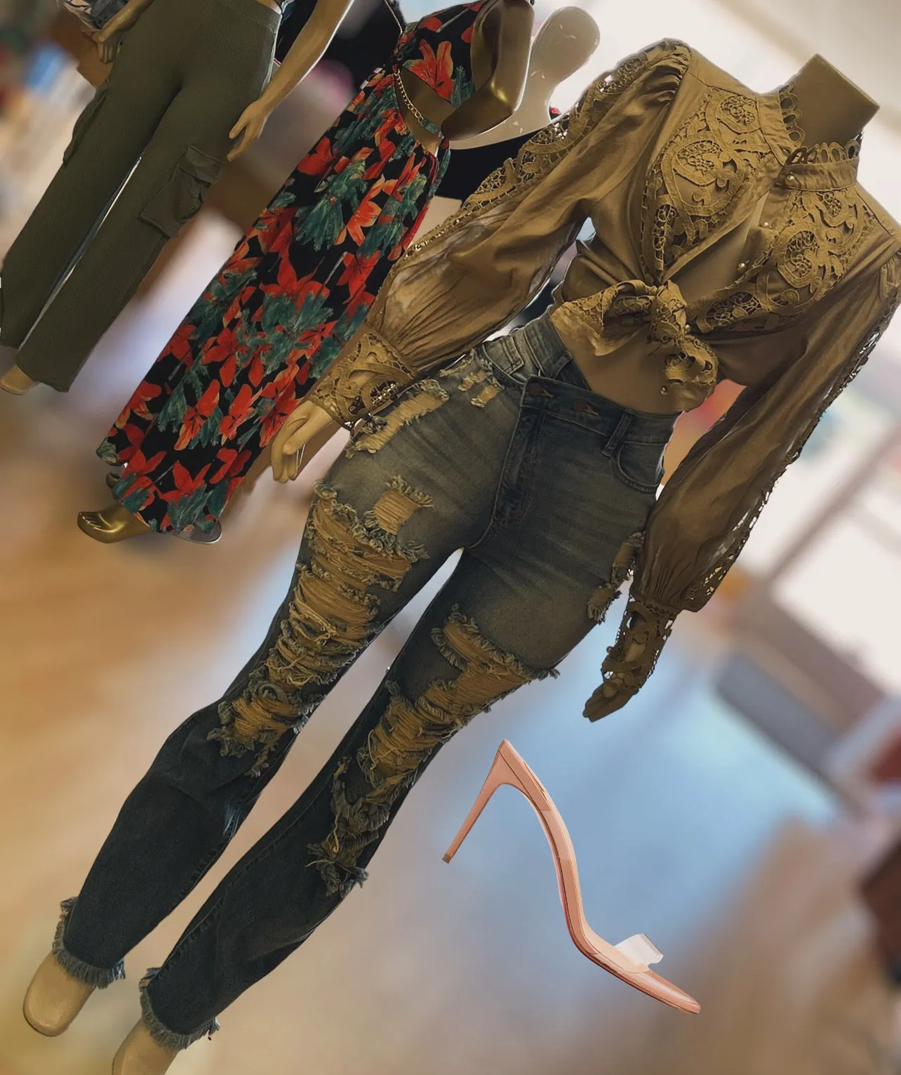 The Faded Out Jeans With Side Button