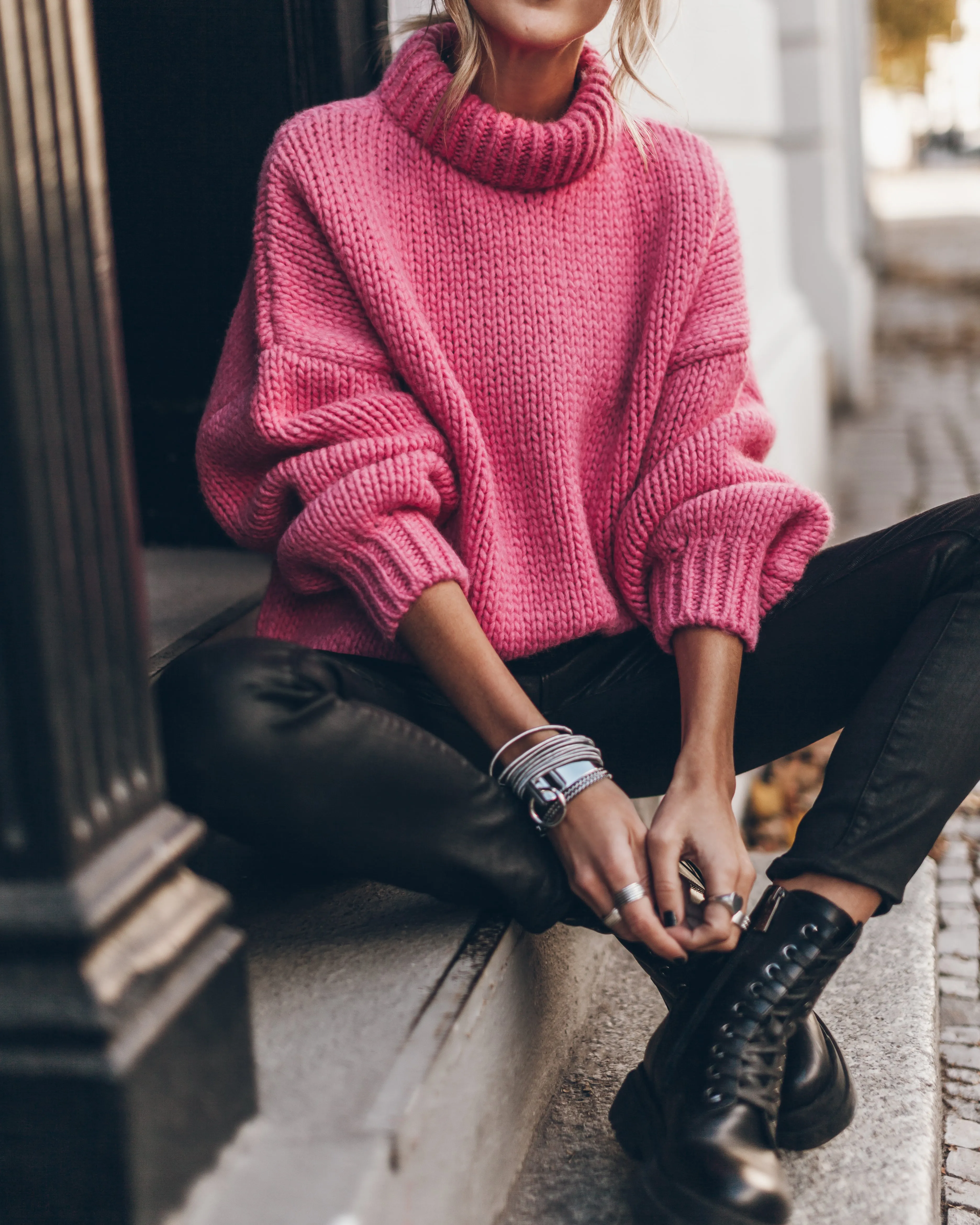 The Pink Knitted Sweater