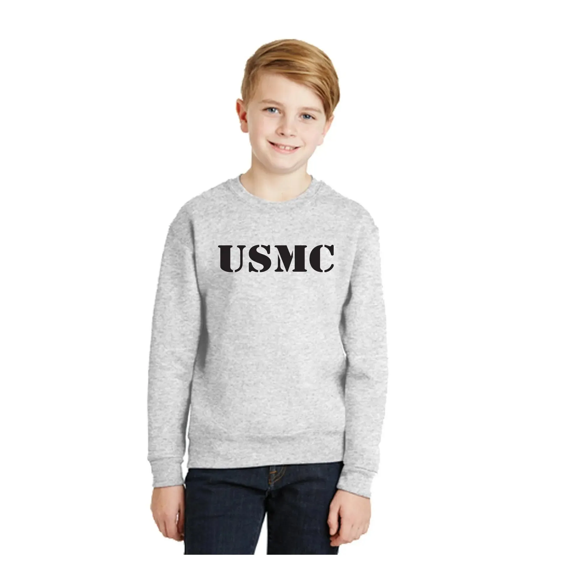 USMC Youth Sport Gray Sweatshirt
