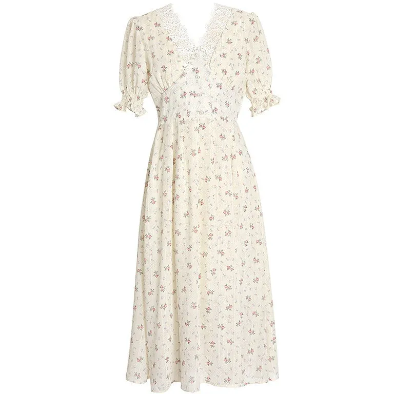 Vintage Floral Lace Dress