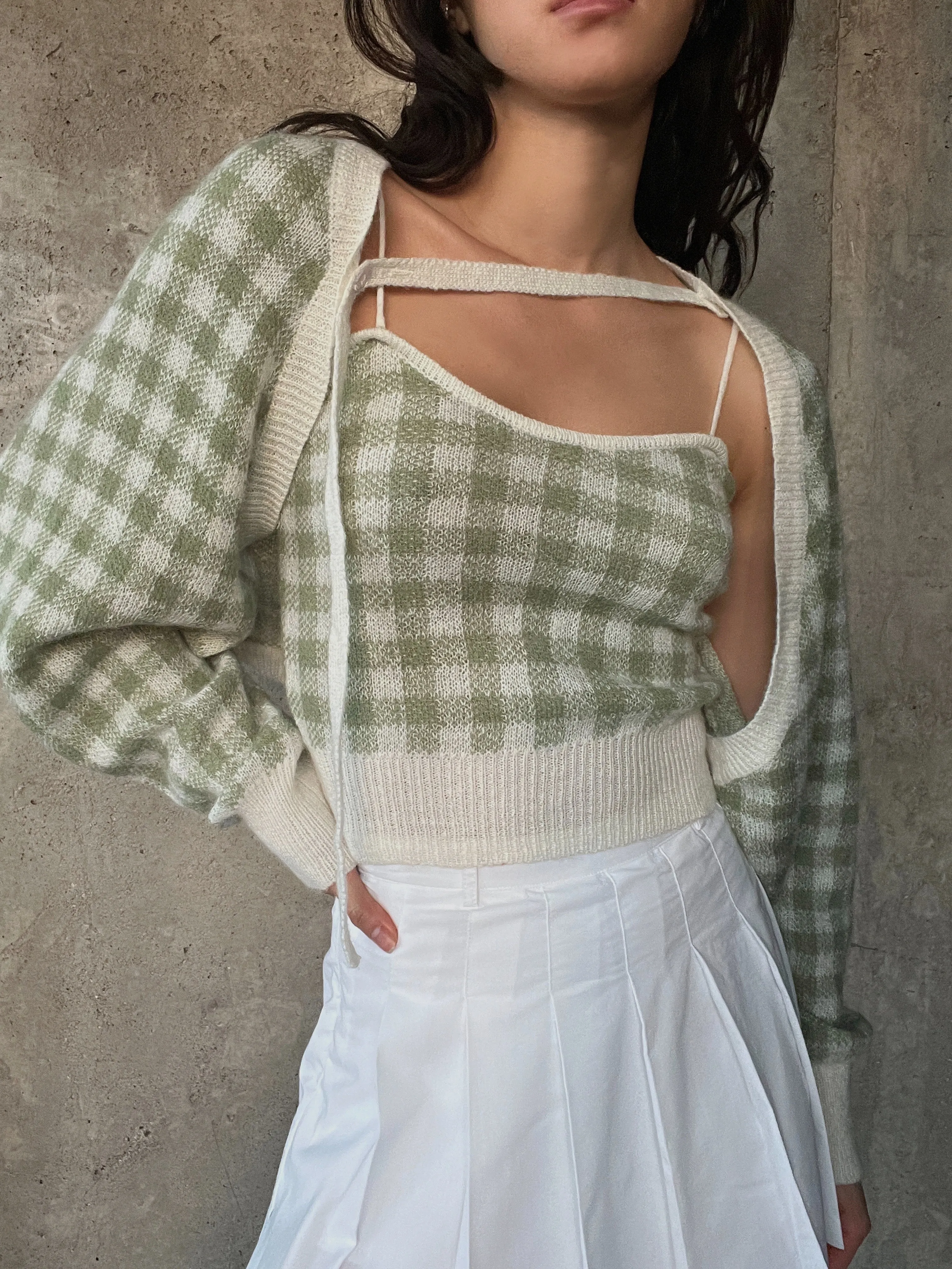 Waffle Knit Set